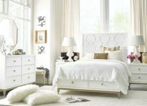 3240 Bedroom with Lattice Headboard